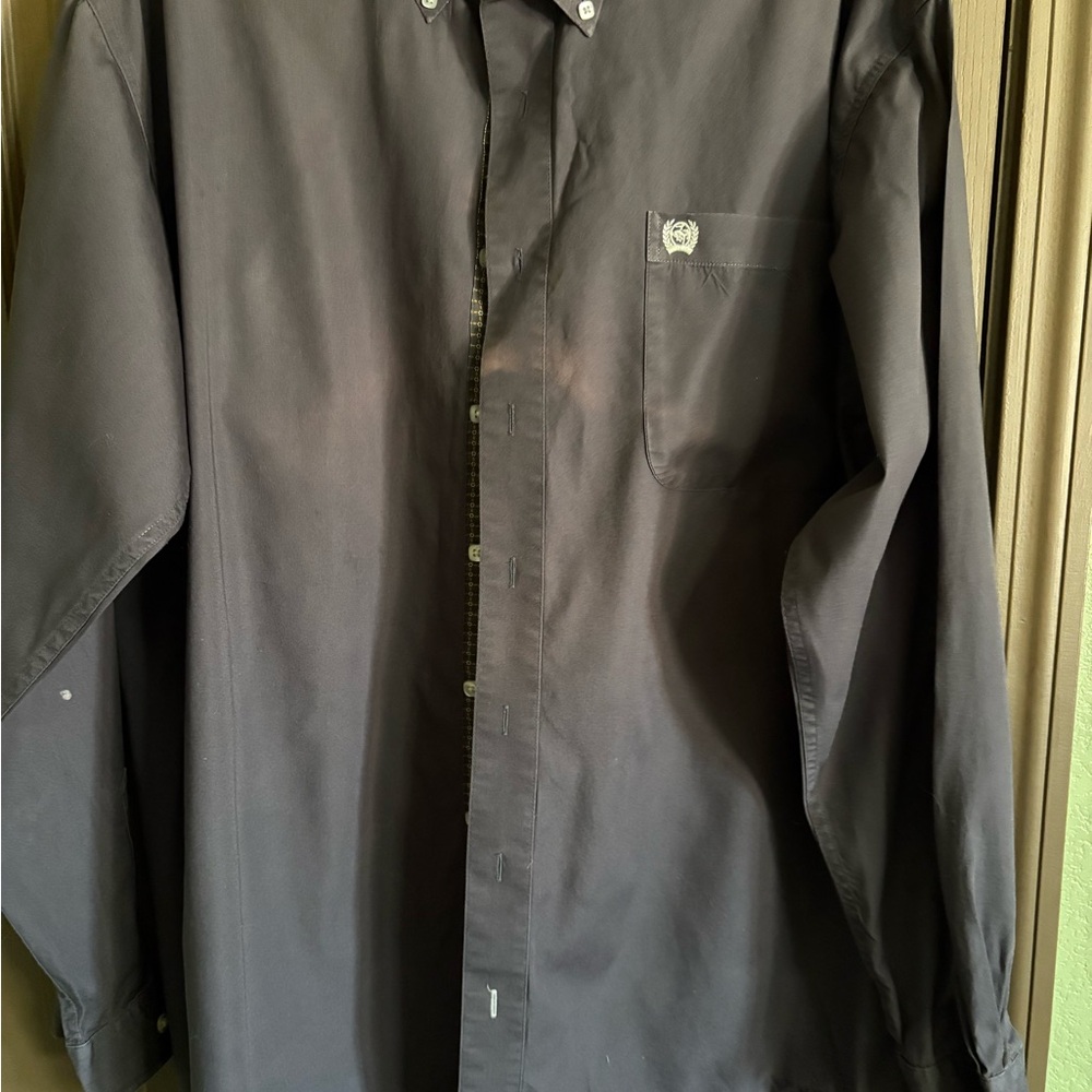 Cinch Men's Charcoal Button-Down Shirt
